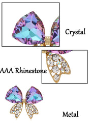 SYGA Brooch FULLTIE Pin Fashion Crystal Rhinestone Jewellery Pin Vintage Accessories Decoration Clothing Bouquet Brooches for Bridal Women Girl (PURPLE)