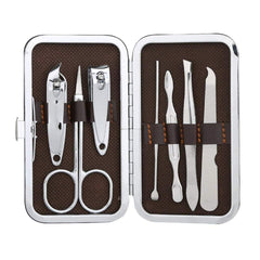 SYGA Set of 7 Tools Stainless Steel Nail Cutter Professional Grooming Kit Manicure Kit for Man Woman
