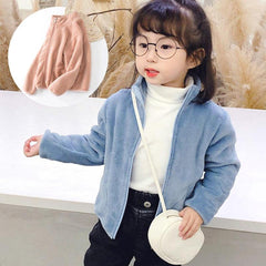 MOMISY Unisex Polyester Blend Baby Boy & Girls Sweater Jacket Front Open Cardigan (6 To 12 Months, Khaki)