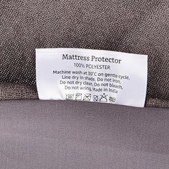 Amazon Brand - Solimo Water Resistant Polyester Mattress Protector, Single Bed Size (72x36 inch), Coffee