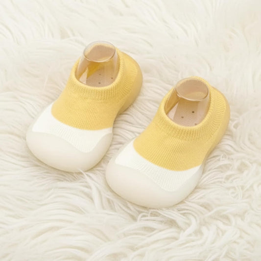 MOMISY Kids Cotton Baby Shoe Socks | Soft Breathable Socks for Kids 2–3 Years | Comfortable, Stylish & Protective Everyday Wear (Yellow)