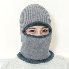 SYGA Balaclavas for Bikers, Winter Cap for Men Women with Fleece Lining, Mask for Winter, Free Size - Black