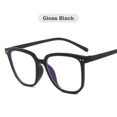SYGA Women Anti-Blue Light Plain Glasses For Adult Student Glasses Black Frame