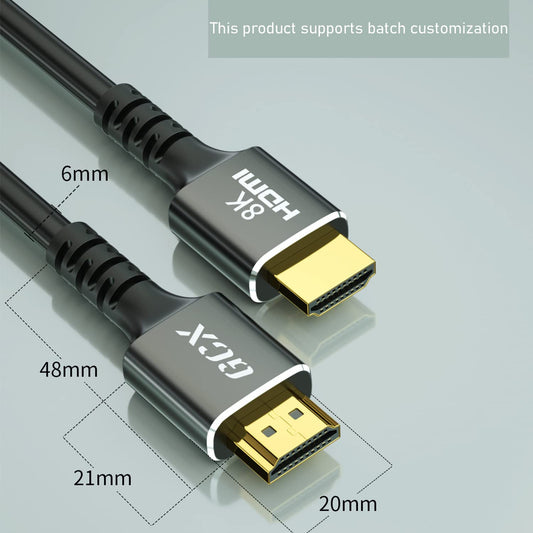 SYGA HDMI Cable 8K HDMI 2.1 Cable 60Hz 4K/120HZ 48Gbps Black Cable HDCP2.2 HDMI for Monitor Projector PS4 PS5 HDMI Splitter - 0.5m/1.6ft
