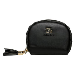MOMISY PU Leather Women's Credit Debit Card Holder Money Wallet Purse Clutch (11 Slots Black)