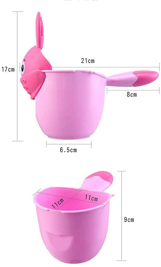 SYGA 2 Pieces Multipurpose Baby Hair Rinser Shampoo Shower Tumbler(Pink,Green)