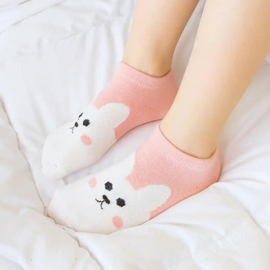 MOMISY 5 Pairs Baby Kids Girl Boys Tube Socks Toddlers Comfortable Ankel Length gifts (IN, Age, 9 Years, 12 Years, Cartoon)