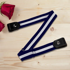 SYGA Jeans Belt Elastic Women's Punch-Free Decoration buckle Style Lazy Belt
