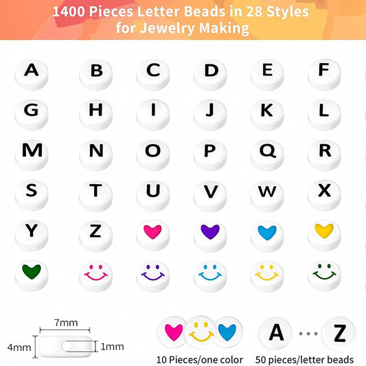 SYGA Beads for Kids Crafts Children's Jewelry Making Kit DIY Bracelets Necklace Hairband and Rings Craft Kits Birthday for 4, 5, 6, 7-Year-Old Little Girls-Multicolor (DIYBeadsSet-33)