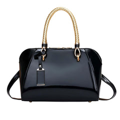 SYGA Women's Shell Handbag One-Shoulder Crossbody Bag with Golden Handle