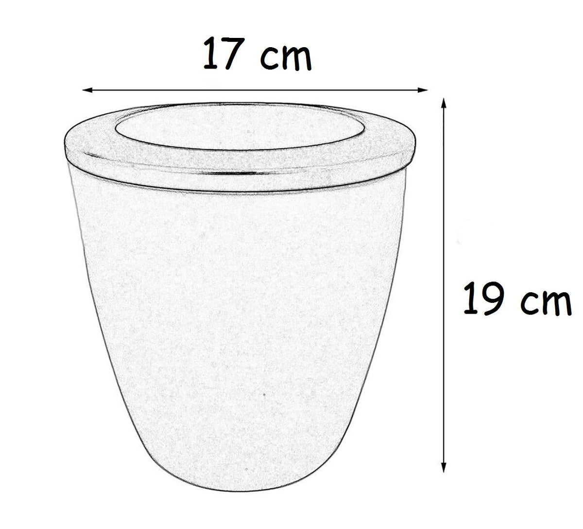 Syga 1 Piece Convenient Flower Pot Hydroponic Automatic Water Absorption Resin Flowerpot_Purple