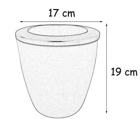 Syga 1 Piece Convenient Flower Pot Hydroponic Automatic Water Absorption Resin Flowerpot_Purple