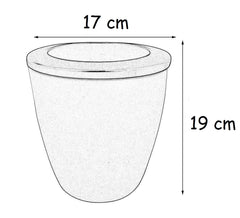 Syga 1 Piece Convenient Flower Pot Hydroponic Automatic Water Absorption Resin Flowerpot_Purple