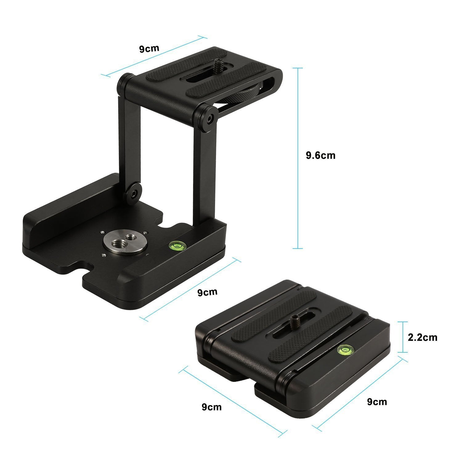 SYGA MS-037-00 DSLR Camera Foldable Z Tripod Flex Pan Tilt Ball Head Portable Desktop Stand