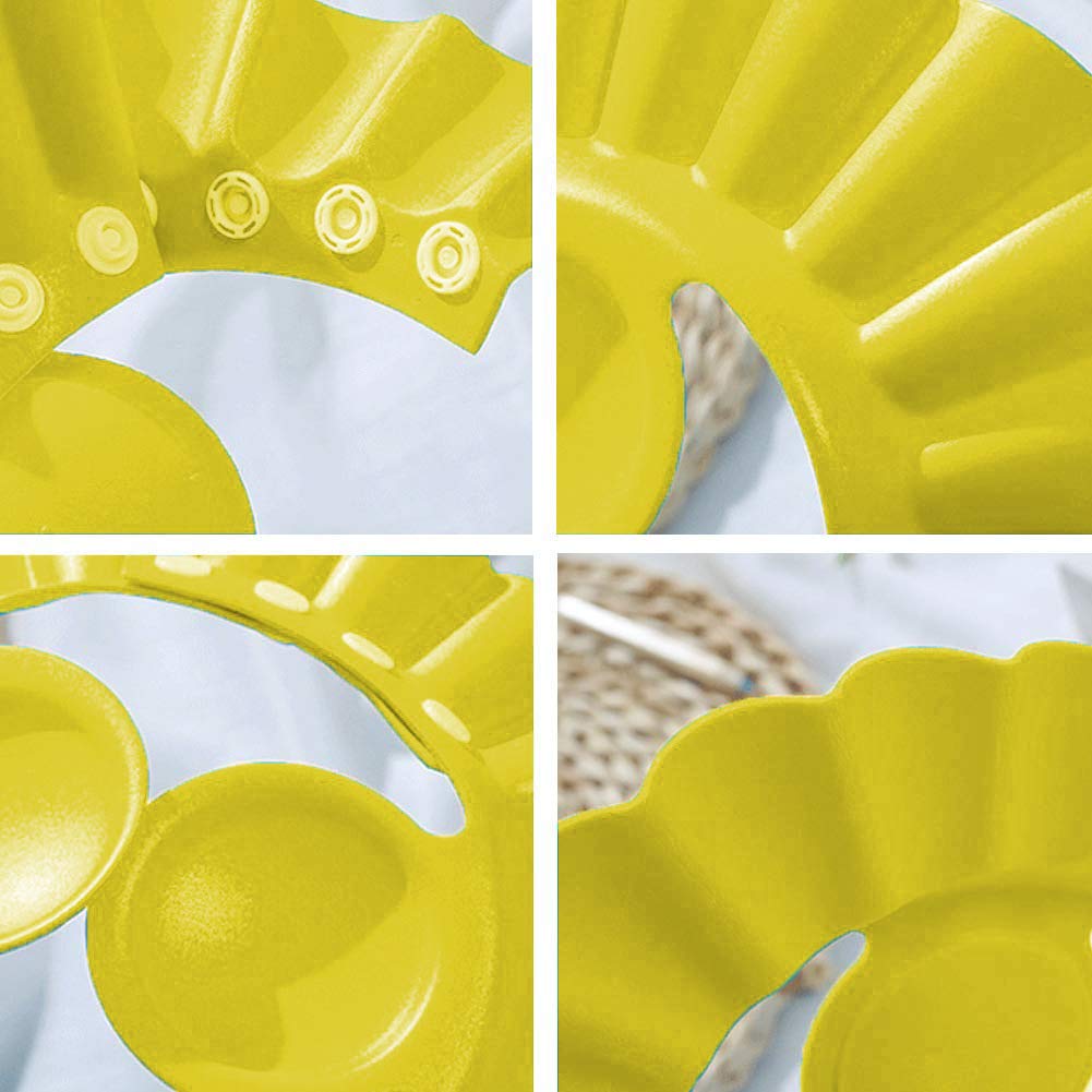 SYGA 2 Pcs Baby Shampoo Shower Bathing Protection Bath Soft Cap Soft Adjustable Visor Hat for Toddler, Baby, Kids, Children(Color May Vary)