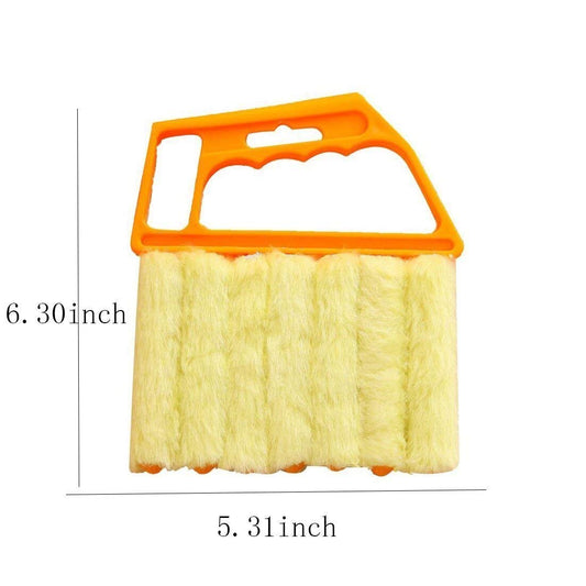 Syga Mini Hand-held ABS Plastic Dirt Clean, Venetian Blind Brush Window Air Conditioner Duster Cleaner, Medium, Multicolour