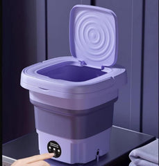 Portable Mini Washing Machine 9L Ã¢â‚¬â€œ Upgraded Foldable Electric Washer with Spin Dryer, 3 Wash Modes, Large Capacity Compact Deep Cleaning Washer for Baby Clothes, Underwear, Travel & Home Use
