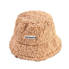 SYGA Wool Embroidered Warm Winter Hat for Women Hat Style Bucket-HatFluffy Warm (Above 15Years) Khaki