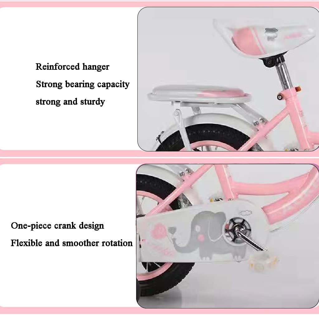 SYGA Bicycles for Kids 5-9 Years Children's Basket Bicycle (18-INCH,Pink)
