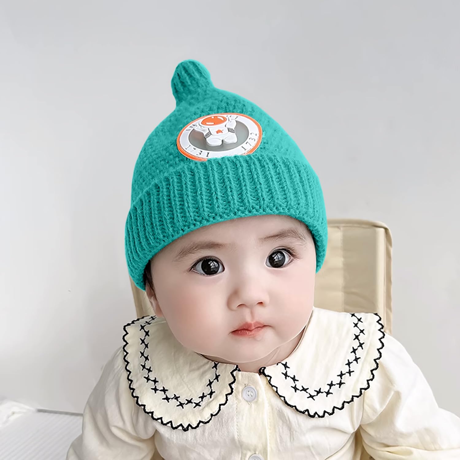 SYGA Baby Winter hat Baby Woolen Knitted Unisex Hat -Green (6-18 Month)