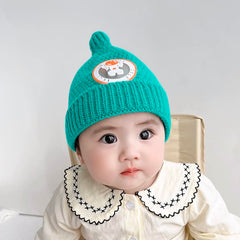 SYGA Baby Winter hat Baby Woolen Knitted Unisex Hat -Green (6-18 Month)