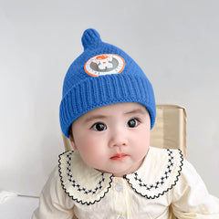 SYGA Baby Winter hat Baby Woolen Knitted Unisex Hat -Blue(6-18 Month)