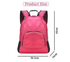 SYGA Outdoor Travel Foldable Backpack Waterproof Backpack With Mini Bag Stay-Clean Backpack for Camping, Hiking, Travelling, Outdoor Activities(Rose Pink)