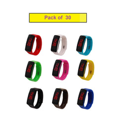 SYGA Pack of 30 LED Sports Digital Wrist Watch for Kids(Color May Vary)