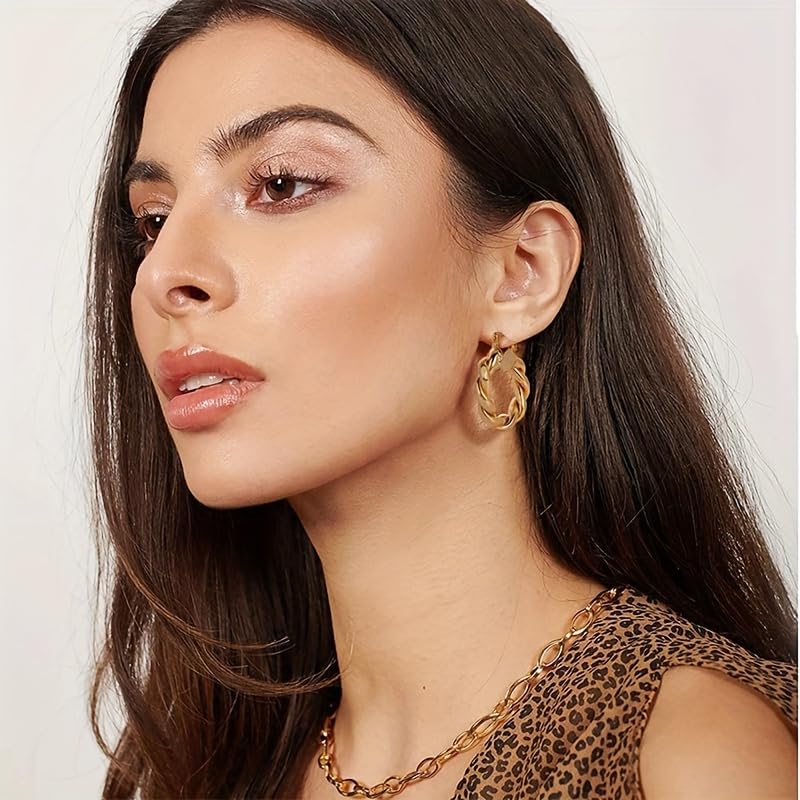 SYGA Little Pearl Earrings Set of 9, Celebrity Inspired Latest Stylish Gold Plated Hoop and Crystal Pearl Stud Earrings for Women