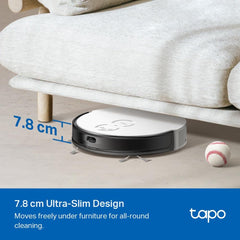 Tapo TP-Link RV20 Mop Plus MagSlim LiDAR + Gyroscope Navigation Robot Vacuum & Mop+ Smart Auto-Empty Dock, 4-Level 2700Pa Suction, Google Assistant & Alexa Compatible | Spotless Cleaning 4-in-1