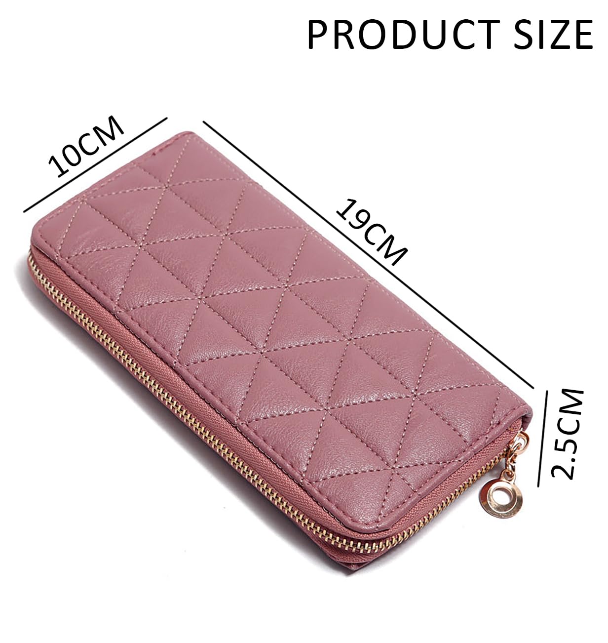 SYGA Women's Wallet Multi-Card Pocket Clutch Large-Capacity Mobile Phone Bag Card Holder