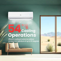 Haier 1.5 Ton 3 Star Twin Inverter Split AC (Copper, 7 in 1 Convertible, Frost Self Clean, HD Filter, Cools at 54Â°C, Long Air Throw - HSU17VP-TQS3BN-INV, White)