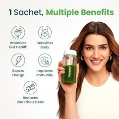 Supply6 360 Ultimate Health Powder for Women & Men | Daily Supplement with 63+Vitamins, Minerals, Probiotics, and Superfoods | Daily Greens | Gut Health supplements, Energy, Immunity(15 Servings, Green Apple)