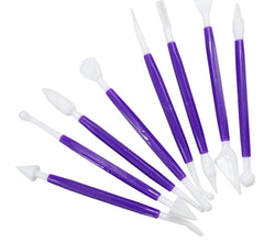 SYGA 8 Sticks of Cake Fondant Decoration, Carving Bone Tools (Colors May Vary)