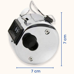 SYGA Hand Tally Counter, Digit Number Lap Counter Manual Mechanical Clicker with Finger Ring - Silver