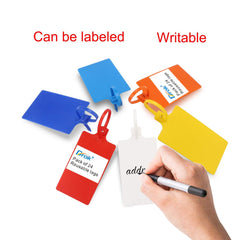 SYGA 10 Pieces Disposable Plastic Seal Express Label Large Signage Strap Logistics Seal Sticker Label Lock