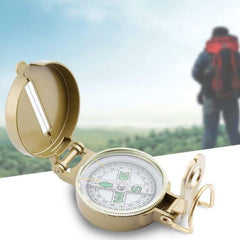 SYGA Engineer Military Directional Hiking Lensatic Lens Camping Tool Folding DC45-3A Compass, Gold