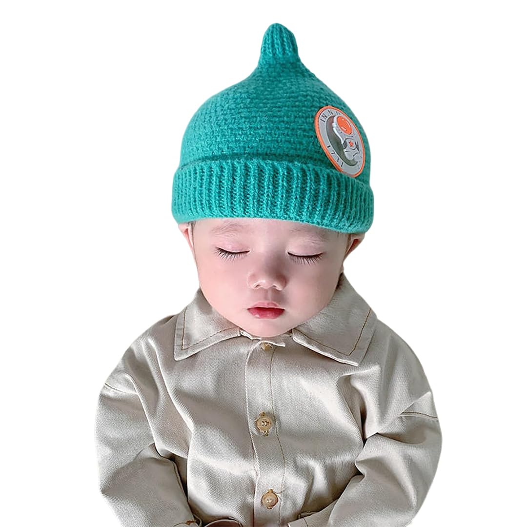 SYGA Baby Winter hat Baby Woolen Knitted Unisex Hat -Green (6-18 Month)