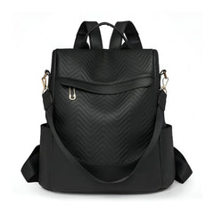 SYGA Women Stylish Backpack – Elegant Chevron Pattern with , Ideal for Travel, Work, and Daily Use