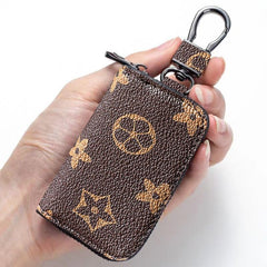 SYGA Car Key Bag Creative Style Car Zipper Fashion Protective Case for Men and Women(Star-Brown-Style-2)