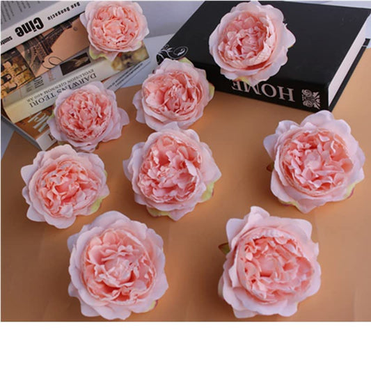 SYGA 2pcs Rose Flower Hair Clip Women Flower Brooch Pins Hair Barrette Artifical Hair Flower Accessories for Lady Girl Party Beach Wedding Bridal - Darkk Pink