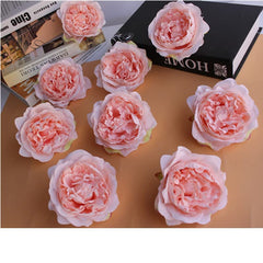 SYGA 2pcs Rose Flower Hair Clip Women Flower Brooch Pins Hair Barrette Artifical Hair Flower Accessories for Lady Girl Party Beach Wedding Bridal - Darkk Pink