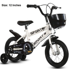 SYGA 12" Baby Balance Bike with Stable Training Wheels_Red