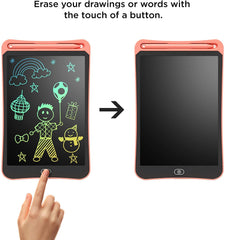 SYGA LCD Writing Pad, 12 inch Kids Doodle & Scribble Boards Erasable Writing Tablet for Kids Adults, Black