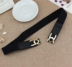 Syga Women's Faux Leather Waist Belt (Pack Of 1) (SYGA_Black)
