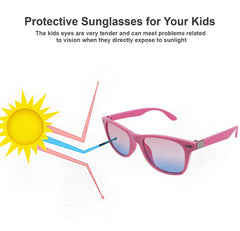 SYGA Kids Goggles, Modern Stylish Eyewears for Boy's and Girls, WayFarer Style - Black