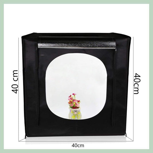 SYGA Light Box Photo Studio 40Cm x 40 cm Professional Photography Tent with LED Lights