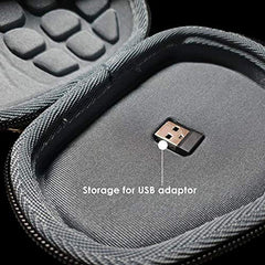 M.G.R.J® Portable Carrying Protector Case Cover for Logitech MX Master 4, Master 3, 3S, 2S Wireless Mouse (with Cushion & Lanyard) (Black)