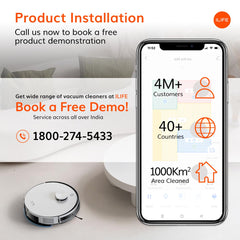 ILIFE A30 Pro Robotic Vacuum Cleaner with Self-Empty Station, 5000Pa Suction, LiDAR Navigation, Vacuum and Mop Combo, Multi-Floor Mapping, Customize Cleaning, Remote Control, App, Alexa & GH