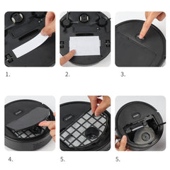 LOOM TREE® Smart Vacuum Sweeper Low Noise Carpet Cleaner 3 in 1 Mopping for Household Black